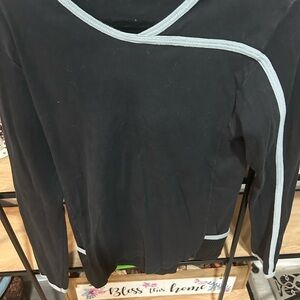Vintage Burton woman’s Black Top with Gray Trim size M